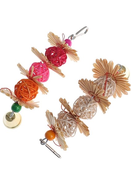 Bir Stil Rattan Topları Papağan Evcil Hayvan Kuş Oyuncak Kuş Interaktif Bite Çiğneme Oyuncakları Parakeet Muhabbet Kuşu Kafesi Aksesuarları Kuş Oyun Oyuncakları (Yurt Dışından) fiyatları
