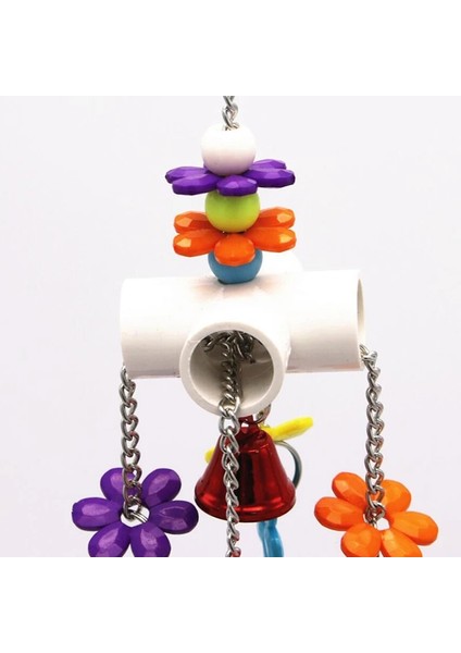 21X9CM Tarzı Renkli Boncuklar Çan Papağanlar Oyuncaklar ve Kuş Aksesuarları Pet Oyuncak Muhabbet Kuşu Parakeet Kafesi Afrika Gri Vogel Speelgoed Parkiet (Yurt Dışından) indirimleri