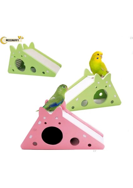 A-Pk Stili Kuş Slayt Oyuncak Hamster Hideout Evi Papağan Kafesi Aksesuarları Gine Domuzu Ahşap Mağara Slayt Merdiven Oyuncak Küçük Evcil Hayvan Malzemeleri (Yurt Dışından) modelleri