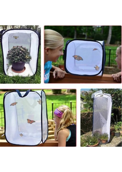 40X40X60CM Stili Yetiştirme Kafesleri Ağ Bezi Peygamber Devesi Sopa Böcek Kelebek Kafesi Muhafaza Muhafazası (Yurt Dışından) modelleri