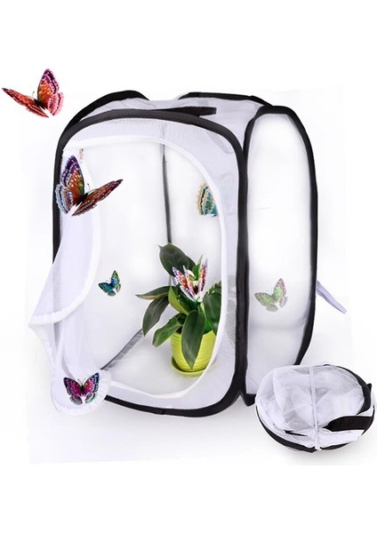 30X30X30CM Stili Yetiştirme Kafesleri Ağ Bezi Peygamber Devesi Sopa Böcek Kelebek Kafesi Muhafaza Muhafazası (Yurt Dışından) indirimleri