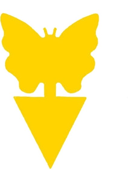 Kelebek Tarzı 50 Parça Ticky Böcek Tuzağı Böcek Yapışkan Tahta Çift Taraflı Sarı Plastik Bitki Haşere Kontrol Yakalayıcı Bahçe Malzemeleri Böcek (Yurt Dışından)