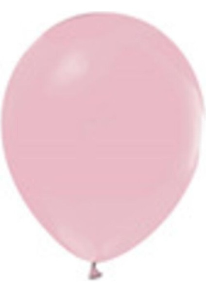 12 Inç Standart Boy Makaron Balon 10 Adet Pembe