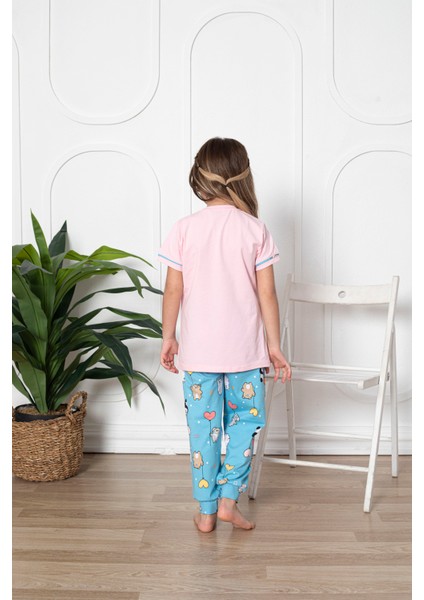 Kapi Kids Kız Çocuk Make Wish Pandacık Baskılı Pijama Takımı 11-15 Yaş 6080