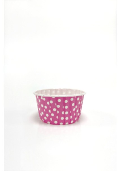 Dolphin Muffin Kek Kapsülü Pembe Puantiye Xl 50 Adet