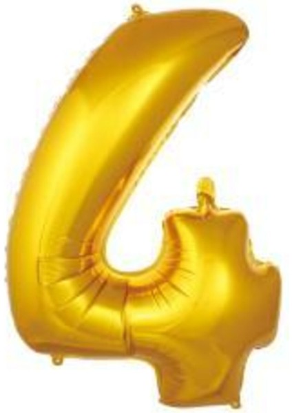 40 Inç 100 cm Altın Folyo Rakam Balon 4