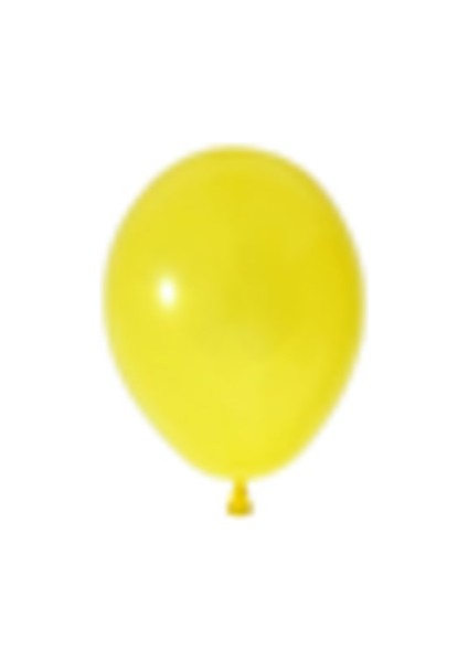5 Inç Küçük Boy Pastel Balon Sarı 100 Adet