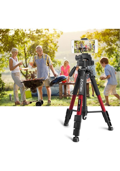 Q111 Profesyonel Alüminyum Tripod 5 kg Taşıma Kapasiteli