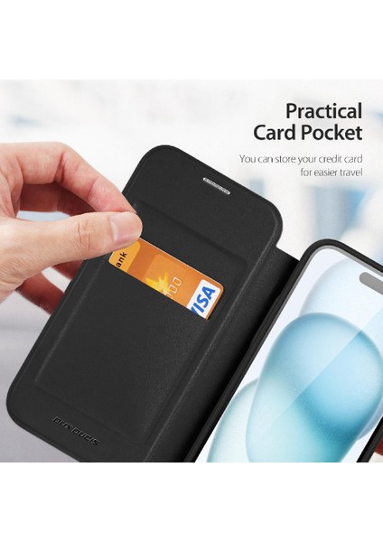 IPhone 15 Için Duducase Durumda Darbeye Dayanıklı Tam Koruyucu Flip Folio Cüzdan (Yurt Dışından) indirimleri