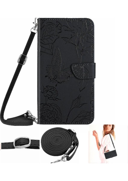 Kart Tutucu ve Uzun Kayış Yumuşak Oneplus 12 5g Deri Cüzdan Için Kılıf (Yurt Dışından)
