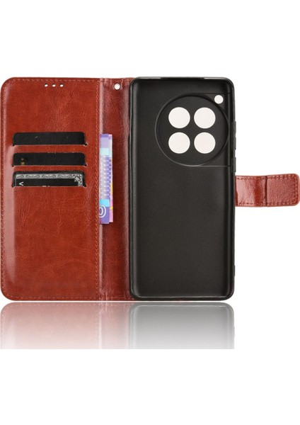 Oneplus 12 Için Kılıf Manyetik Cüzdan Kapak Çevirin Kart Tutucu (Yurt Dışından)