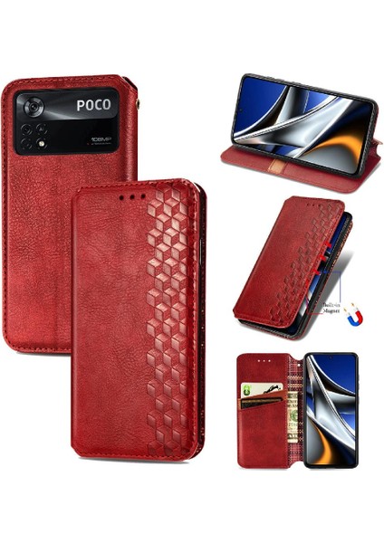 Xıaomı Poco X4 Pro 5g Için Kılıf Moda Tasarımı Zarif Iş Deri (Yurt Dışından)