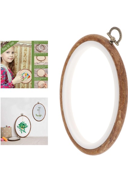 Reçine Nakış Çemberleri Şkinler Başlayanlar Için Dekoratif Çapraz Ş Ğı 15X19CM (Yurt Dışından)
