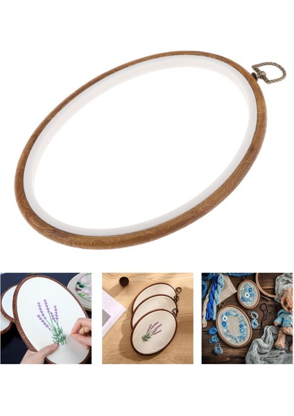Dayanıklı Reçine Nakış Çemberleri Taklit Ahşap Çapraz Ş Ğı 22X29CM (Yurt Dışından)