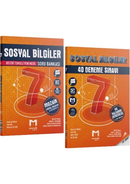 7. Sınıf Sosyal Bilgiler Soru Bankası - Sosyal Bilgiler 20 Deneme 2'li Set