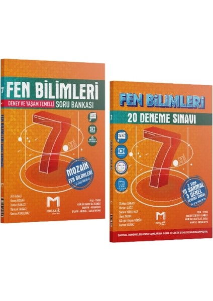 7. Sınıf Fen Bilimleri Soru Bankası - Fen Bilimleri 20 Deneme 2'li Set