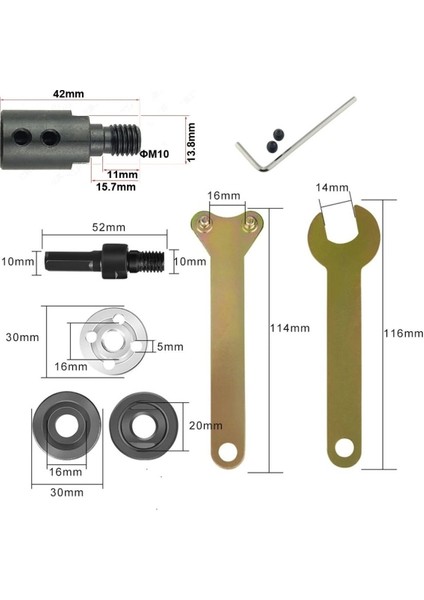 8mm Motor Kaplini ve Matkap Için 2li Disk Bağlama Adaptör Aparat Seti Okul Proje Ödev Uygulama Arge