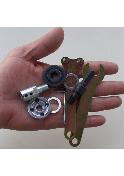 8mm Motor Kaplini ve Matkap Için 2li Disk Bağlama Adaptör Aparat Seti Okul Proje Ödev Uygulama Arge