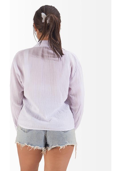 Müslin Gömlek Bağlamalı Helen Model Beyaz fiyatları