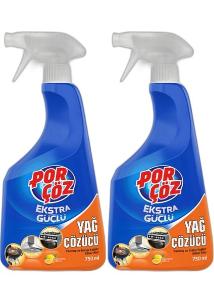 Ekstra Güçlü Yağ Çözücü Sprey 2 x 750 ml