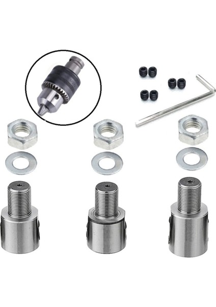 3/8mm Kaplin Vida Seti Okul Proje Ödev Hobi Uygulama Motor Mandren Için 5MM-8MM-10MM Mil 3 Adet