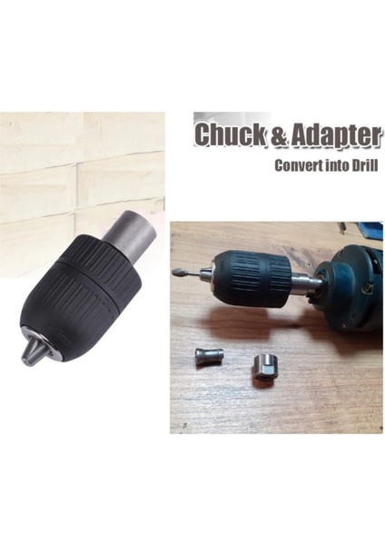 Kalıpcı Taşlama Motorunu Mandrene Dönüştüren Kaplin Adaptör Otomatik Mandren Set Bosch Ggs 27 Ce