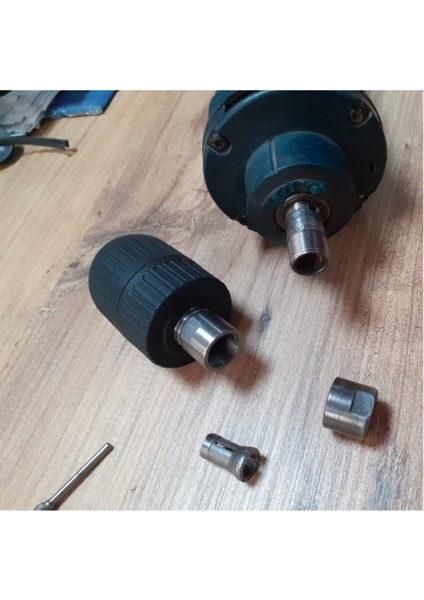 Kalıpcı Taşlama Motorunu Mandrene Dönüştüren Kaplin Adaptör Otomatik Mandren Set Bosch Ggs 27 Ce
