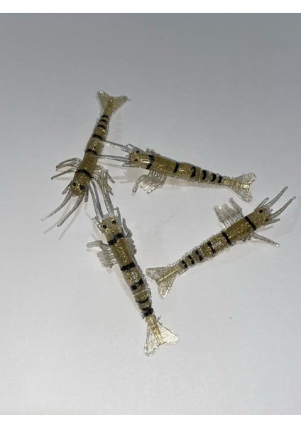 El Yapımı Bezli Çizgili Silikon Karides 5.5 cm 5 li poşet fırsatları