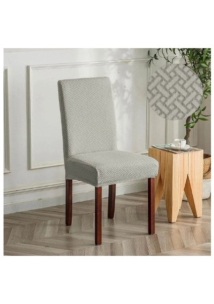 Tuğla Desen Sandalye Kılıfı Yıkanabilir Likralı Esnek Lastikli Sandalye Örtü