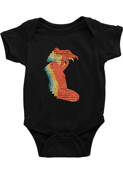 Anneler Günü Siyah Unisex Bebek Body - Zıbın