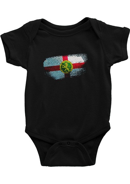 Alderney Siyah Unisex Bebek Body - Zıbın