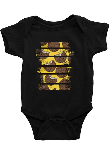 Hindistan Cevizi Coconut Siyah Unisex Bebek Body - Zıbın