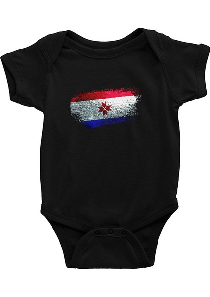 Mordovya - Mordovia Siyah Unisex Bebek Body - Zıbın