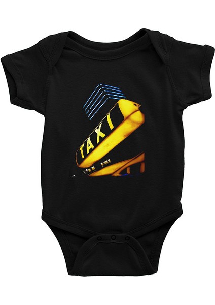 Taksici Siyah Unisex Bebek Body - Zıbın