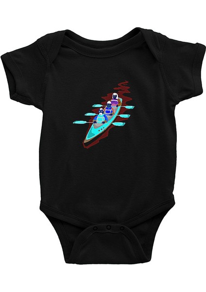 Kano Siyah Unisex Bebek Body - Zıbın