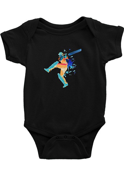 Kriket Siyah Unisex Bebek Body - Zıbın