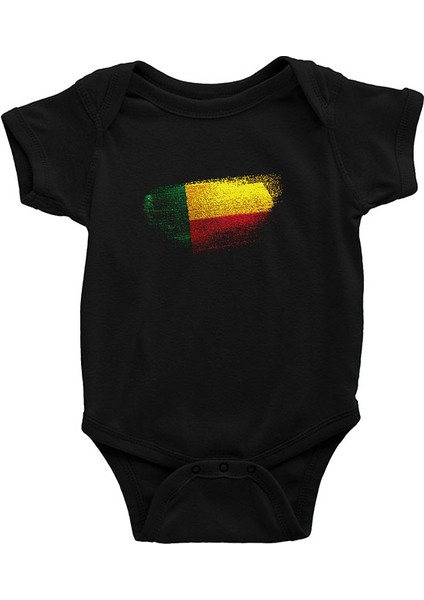 Benin Siyah Unisex Bebek Body - Zıbın