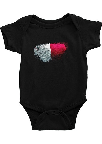 Malta Siyah Unisex Bebek Body - Zıbın