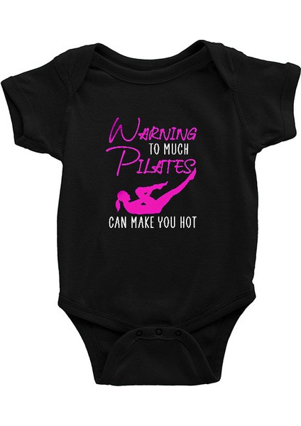 Pilates Siyah Unisex Bebek Body - Zıbın