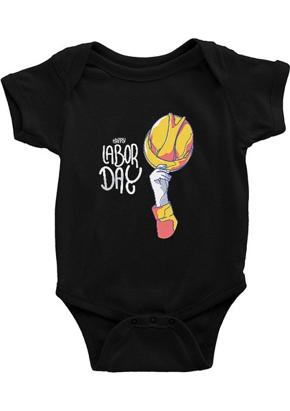 1 Mayıs Siyah Unisex Bebek Body - Zıbın