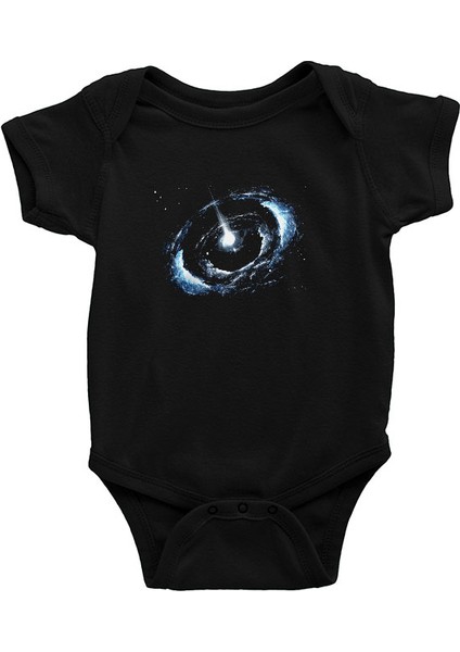 Uzay Siyah Unisex Bebek Body - Zıbın
