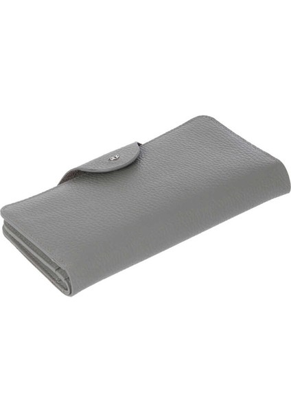 Gri Hakiki Deri Kadın Cüzdan - S1CB00005767-T8T