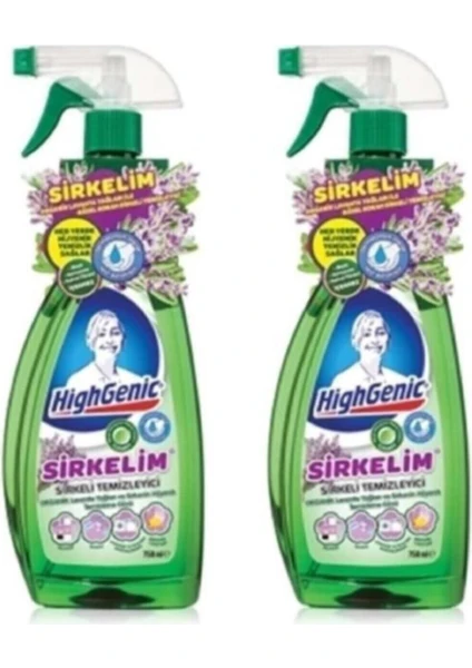 Highgenic Organik Lavanta Yağlı Sirkeli Temizleyici 750 ml