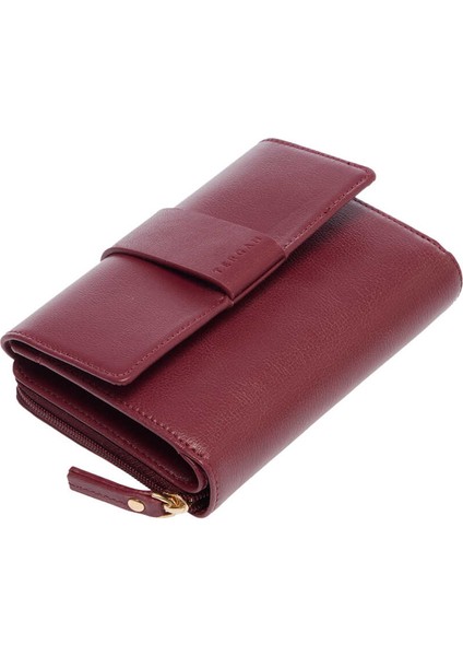 Bordo Hakiki Deri Kadın Cüzdan - S1CB00005813-K16