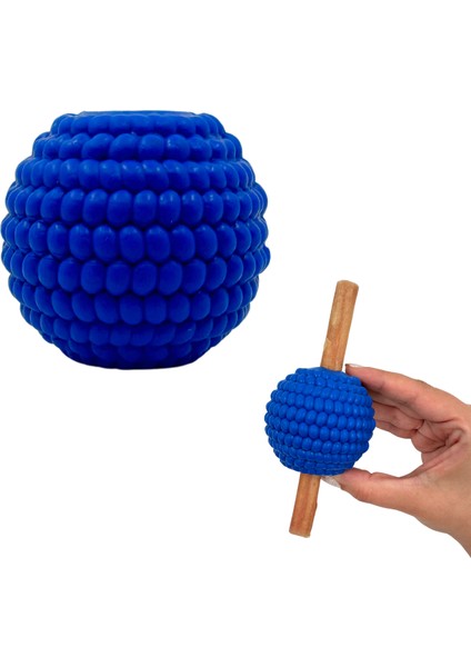 Doğal Kauçuk Köpek Isırma Topu Içine Ödül Maması Saklanabilen Köpek Oyuncağı Toksik Madde Içermez