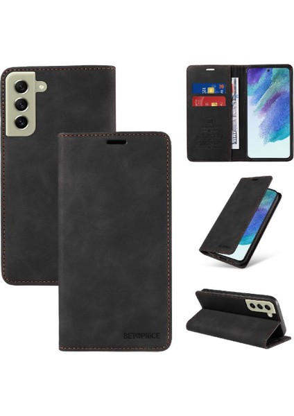 Samsung Galaxy S22 5g Pu Deri Koruyucu Manyetik Folio Cüzdan (Yurt Dışından)