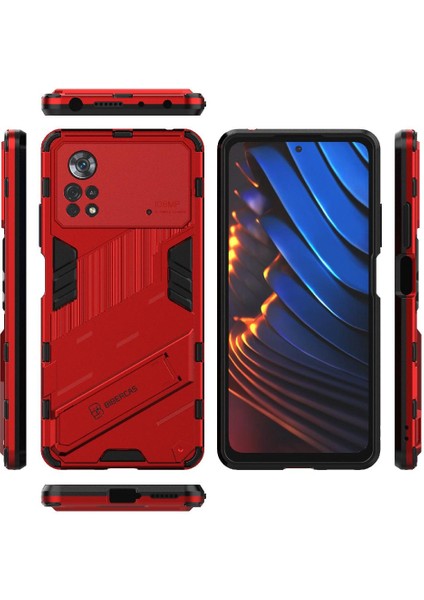 Xiaomi Poco X4 Pro 5g Koruyucu Kapak Için Kickstand Sağlam Askeri (Yurt Dışından) modelleri