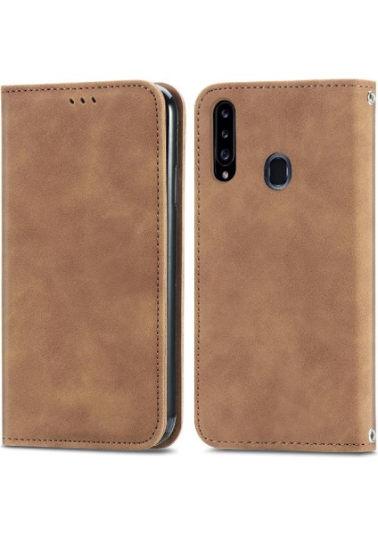 Samsung A20S Darbeye Kapak Kapak Kılıf Cüzdan Basit (Yurt Dışından) fırsatları