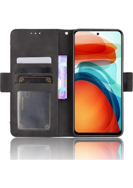 Xiaomi Poco M4 Pro Ayarlanabilir Ayrılabilir Kart Tutucu Manyetik Kapatma Deri Cüzdan Kapak (Yurt Dışından)