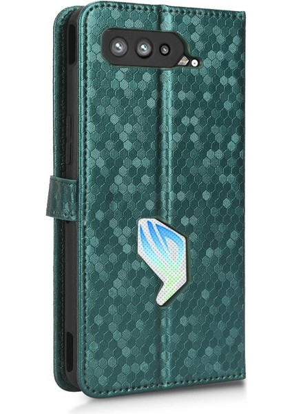 Asus Rog Telefon 5 Için Geometrik Desen Manyetik Toka Deri Cüzdan (Yurt Dışından) modelleri
